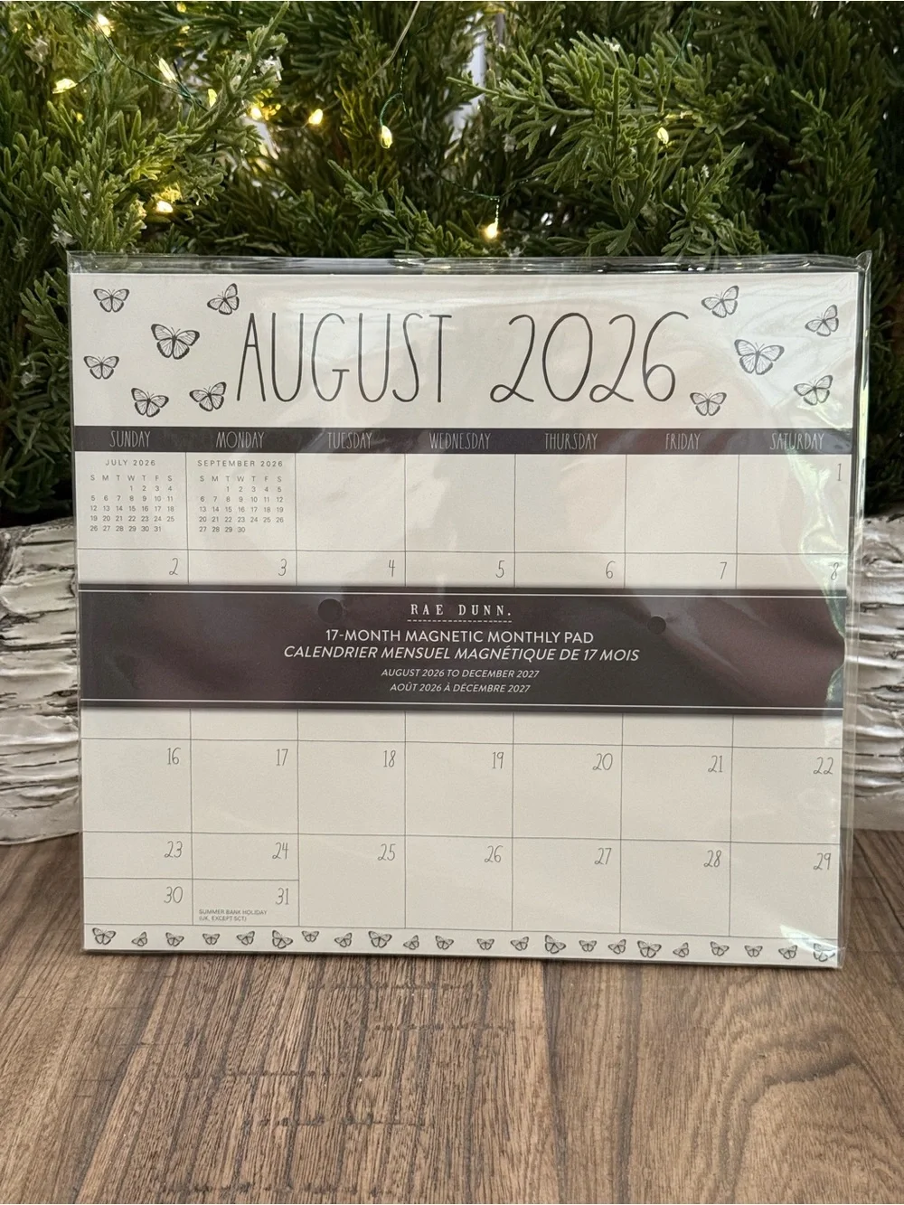 📆 Brand NEW w/Tags Rae Dunn 17 Month Magnetic Monthly Pad Aug 2026-December 2027